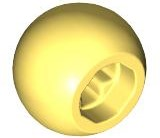 Bola com Encaixe para Eixo Amarelo Claro Brilhante
