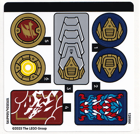 Cartela de Adesivo para o Set 71843