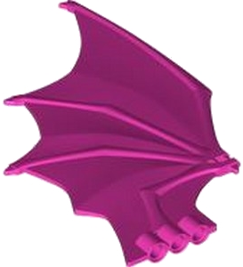 Asa de Dragão 19 x 11 com Alça de Barra e 3 Furos para Pino Dark Pink