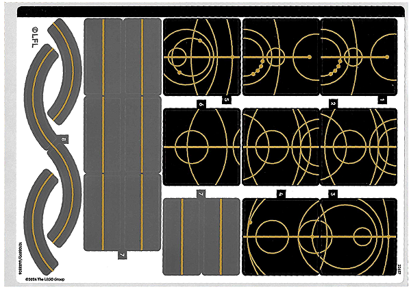 Cartela de Adesivo do Set 75385