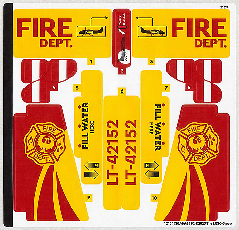 Cartela de Adesivo do Set 42152