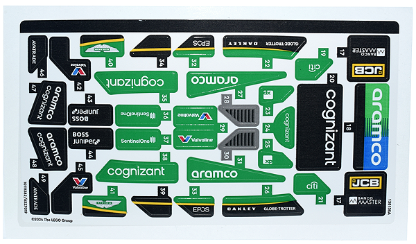 Cartela de Adesivo do Set 76925 - Adesivo 02