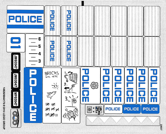 Cartela de Adesivo do Set 60047