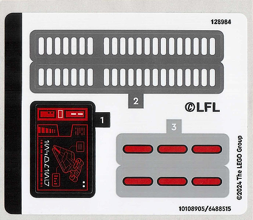 Cartela de Adesivo do Set 75386