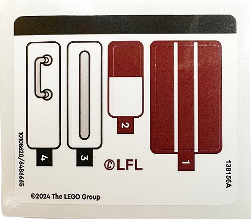 Cartela de Adesivo do Set 75378