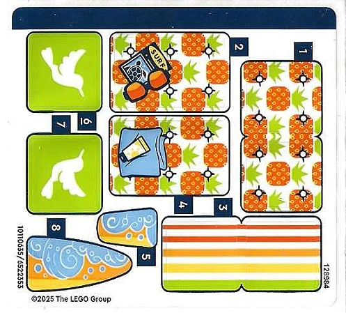 Cartela de Adesivo do Set 42641