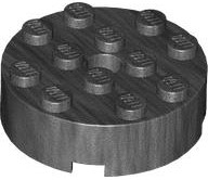 Tijolo Redondo 4x4 Pearl Dark Gray - Cinza Escura Perolado