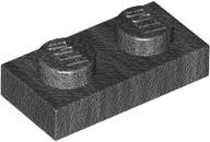 Placa 1x2 Pearl Dark Gray