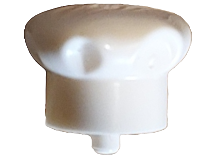 Chapéu com alfinete pequeno (touca de chef) Branco