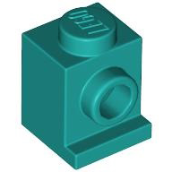 Tijolo Modificado 1x1 Dark Turquoise