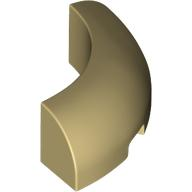 DUPLICADO - Tijolo Redondo de Canto 3x3x1 sem Studs Branco