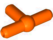 Conector barra T para Mangueiras Reddish Orange