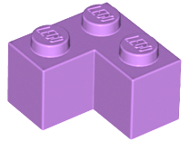 Tijolo 2x2 de Canto Medium Lavender