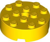 Tijolo Redondo 4x4 Amarelo