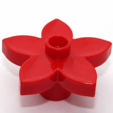 Lego Duplo Planta Flor Vermelha