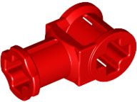 Conector de Eixos com Furo para Eixo Vermelho