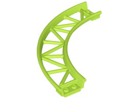 Trilho para Montanha Russa com Curvatura de 90 graus Verde Limão