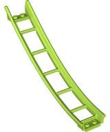 Rampa de montanha-russa parte inferior grande com elevação de 6 tijolos Verde Limão