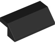 Inclinação 45 2 x 4 com Recorte sem Pinos Preta