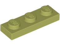 Placa 1x3 Verde Oliva