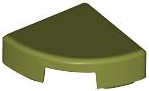 Placa redonda 1x1 de 1/4 Verde Oliva