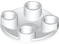 Placa Redonda 2x2 Tampa Branca