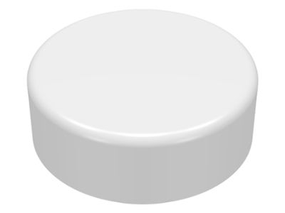 Placa Lisa Redonda 1x1 Branca