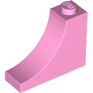 Tijolo com arco invertido 1x3x2 Rosa Brilhante