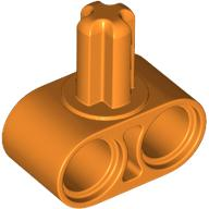 Conector de Eixo e Pino Technic Perpendicular 2L com Eixo Laranja