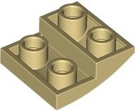 Inclinação curva 2x2 invertida Bege