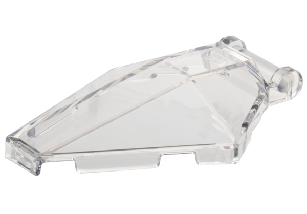 Para-brisa 6x4x1 hexagonal com alça de Barra Translúcido