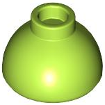 Tijolo Redondo 1 1/2x1 1/2x2/3 topo de cúpula Verde Limão