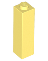 Tijolo 1x1x3 Amarelo Claro Brilhante