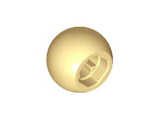 Bola com Encaixe para Eixo Bege