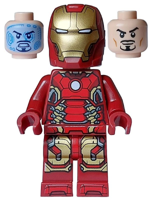 Minifigura Lego Super Heroes - Homem de Ferro - Armadura Mark 43