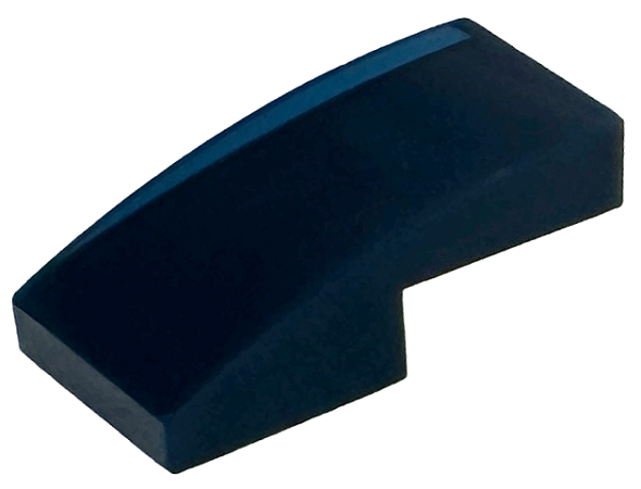 Inclinação Curva 2x1 Azul Escura com Listra Azul Escura Lado Esquerdo