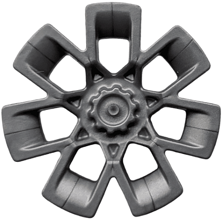 Calota Plana com 7 raios sem aro - para roda 7056 Flat Silver