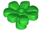 Flor com 7 pétalas Verde Brilhante