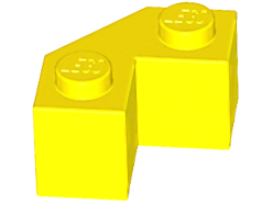 Tijolo modificado 2x2 Faceado Amarelo