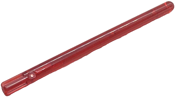 Lâmina de sabre de luz grande 10L com eixo Translúcida Vermelha