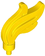 Chama Tripla Translúcida Amarela