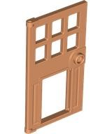 Porta Nougat 1x4x6 com 6 painéis, alça de pino e passagem para animal de estimação