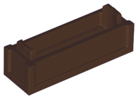 Caixa 1x3x2/3 Topo Aberto Marrom Escura