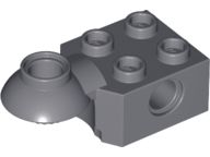 Tijolo Technic 2x2 com Joelho na Horizontal Cinza Escuro