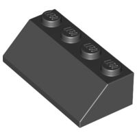 Tijolo Inclinado 45 2x4 Preto