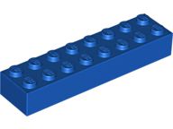 Tijolo 2x8 Azul