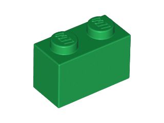 Tijolo 1x2 Verde