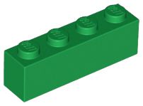 Tijolo 1x4 Verde