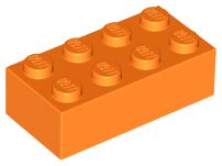 Tijolo 2x4 Laranja