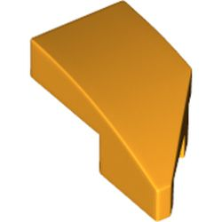 Cunha 1x2 com encaixe esquerda Laranja Brilhante